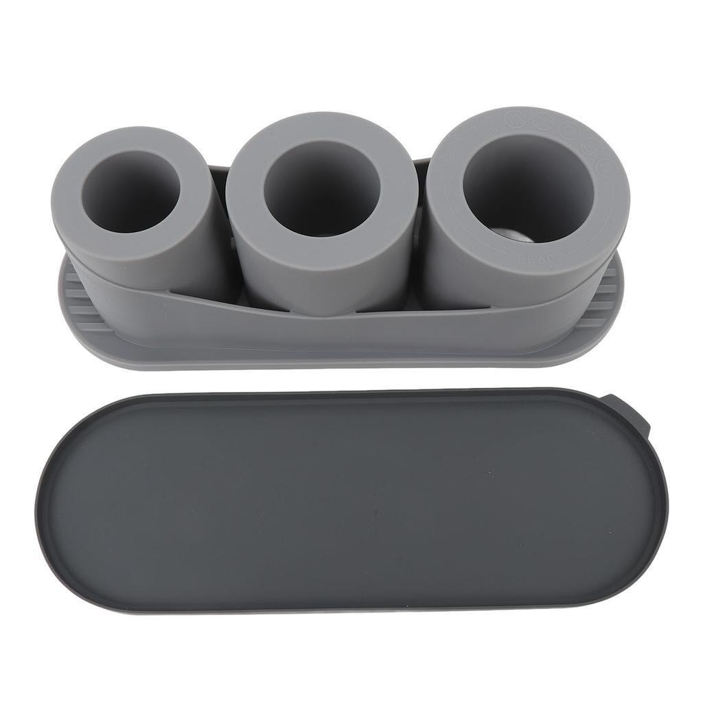 Hollow Cylinder Ice Cube Tray Quick Release Silicone High Low Temperature Resistant with Lid 3 Hollow Cylinder Ice Cube
