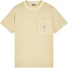 Plain Crew Neck Pocket Short Sleeve T-Shirt Men Tops Beige 801521957-V0191