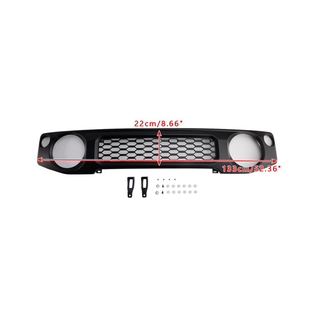 Schwarzer Wabengitter-Frontstoßfängergrill passend für Suzuki Jimny JB74 2019-2023