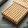 Bacchette Antibatteriche a Prova di Muffa in Bambù Nanmu - 10 Paia, Resistenti alle Alte Temperature, Allungate per Hot Pot con Logo Personalizzato