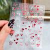 Valentinstag Liebe Nail Art Sticker Klebstoff Wasserdicht Nail Art Sticker Romantische Valentinstag Mädchen Nagel Dekoration Aufkleber