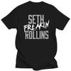 Heavyweight Hot Sale Vintage Summer Round Collar Streetwea Seth Freakin' Rollins Mens Black T-shirt Clothing  Oversized T Shirt