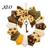 Saisonale Türdekoration Projekte DIY Patchwork Kranz Bastelset, Weihnachtsnähvorlagen, Innendekoration Bastelwerkzeuge Bauernhaus Stoffset