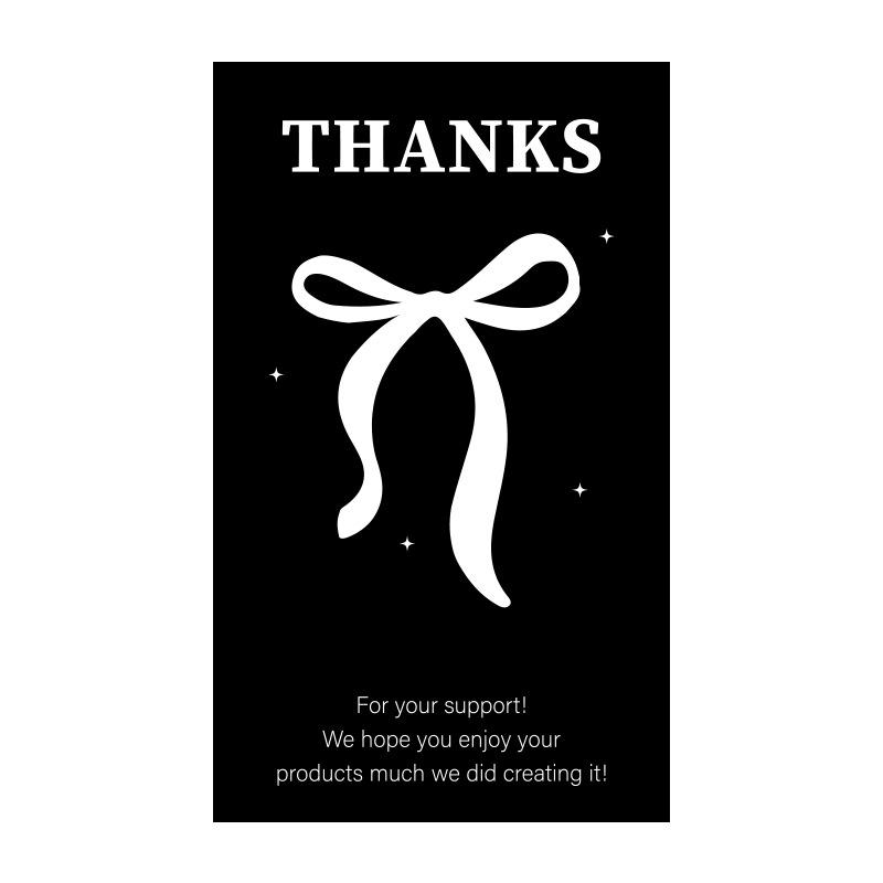 In-Stock Rectangular Thank You Stickers for Airplane Box Sealing, Gift Box Packaging, Decorative Coated Paper, Self-Adhesive.