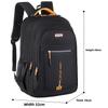 Unisex Casual Backpack - Durable Nylon Multi-Pocket Travel Bag , Ergonomic Shoulder Straps & Zipper Closure for Business Trips, Short-Distance Travel