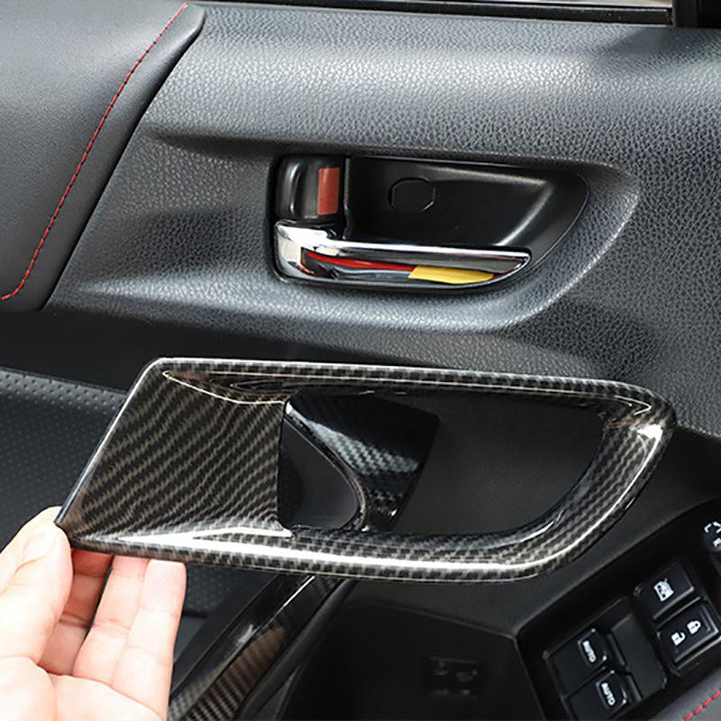 Carbon Fiber Interior Door Handle Trim for 12-21 Toyota 86, Subaru BRZ, SCION FR-S