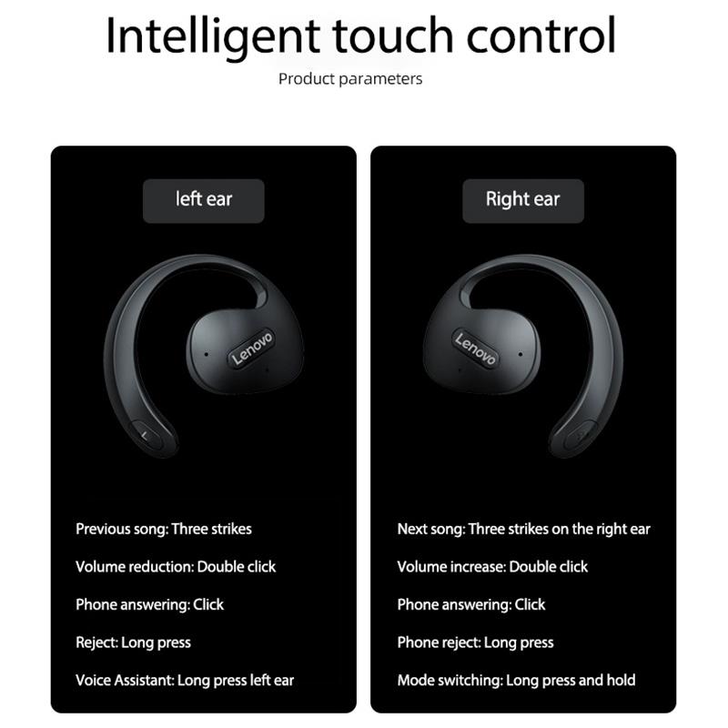 Orijinal Lenovo X15 Pro kablosuz mikrofonlu kulaklıklar Bluetooth 5.4 HiFi Stereo Ses kablosuz kulaklık Kulaklık Düğmesi Kontrolü