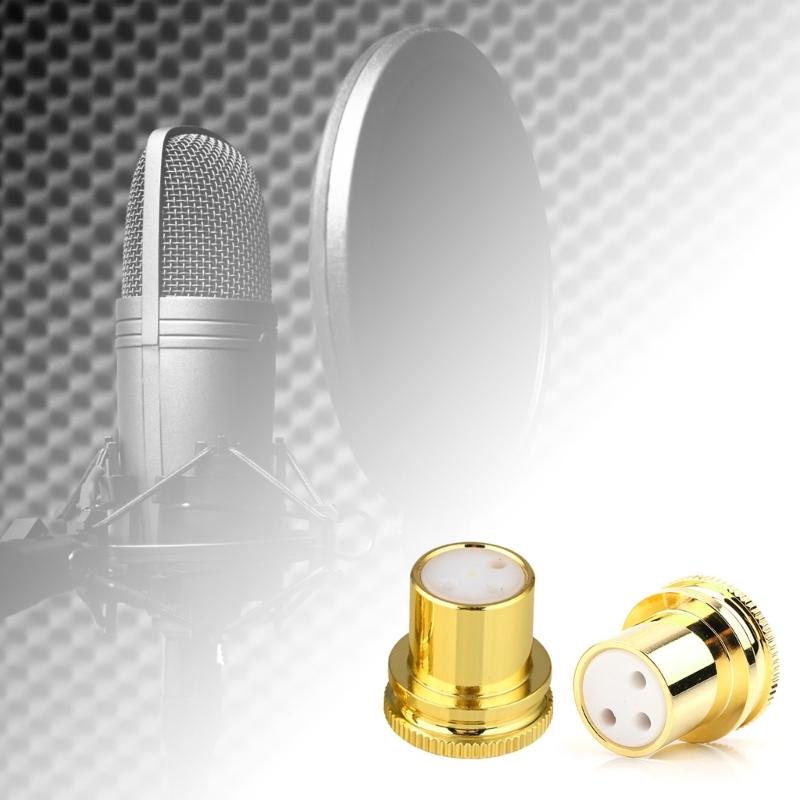 2pcs XLR Dust Caps Noise Stopper Shielding Caps Enhances Signal Stability and Auditory