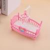 1Pc Play House Toy Accessories Simulation Ins Doll House Crib Mini Bedroom Furniture Miniature Cartoon Small Ornament