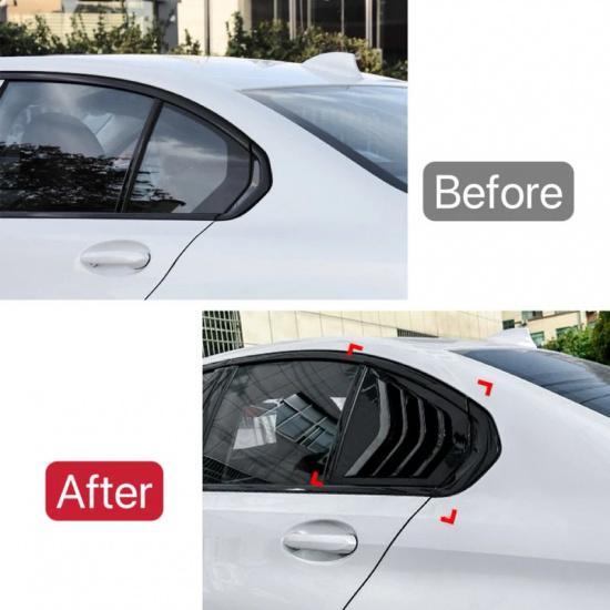 Finitura Trim Tapparella Laterale Finestrino Posteriore Per BMW Serie 3 G20 320i 325i 330i M340i 2019 2020 2021-2023 Adesivo Trim Presa d'Aria ABS
