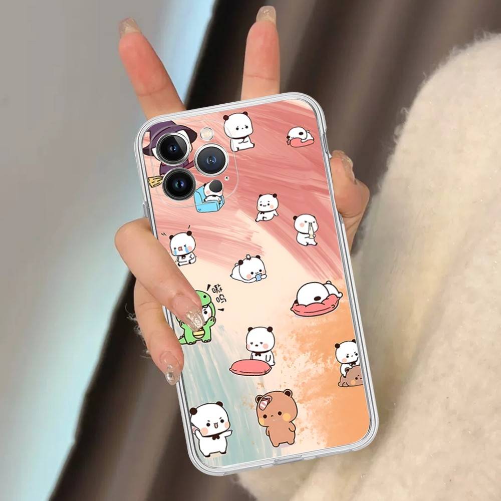Cute Bubu Dudu Phone Case For IPhone 11 13 16 12 17 14 15 Pro Max Plus Soft Clear Back Cover Coque