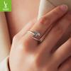 Devil Wings Plain Silver Ring Halloween S925 Sterling Silver Personality Ring Jewelry