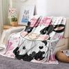 Cow Print Flannel Blanket, High Quality Comfortable for All Seasons, Home Decor, Warmth and Comfort, Perfect for Christmas Gifts