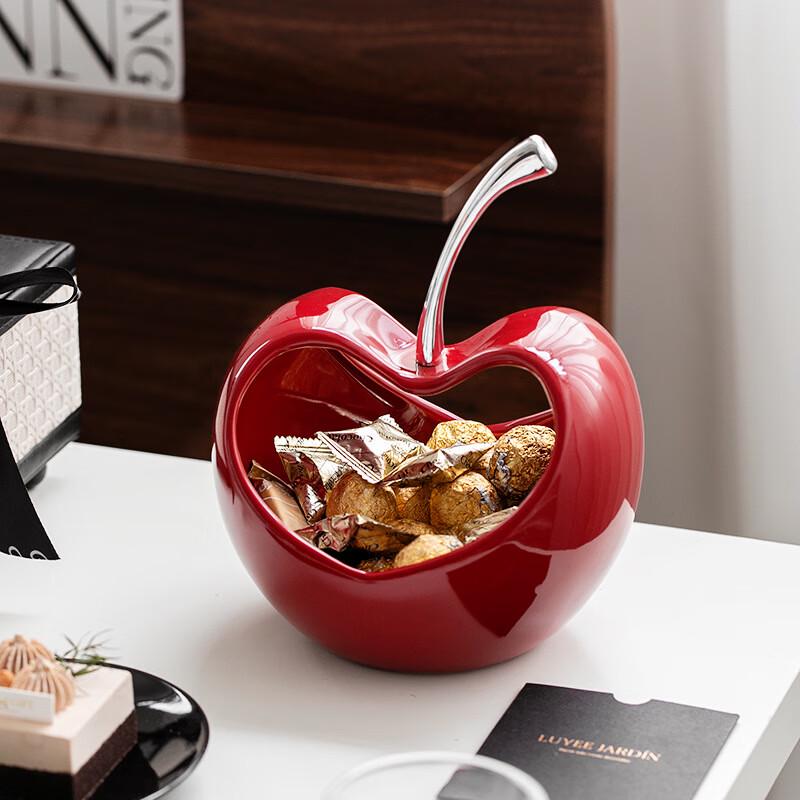 Керамическая фруктовница в стиле легкой роскоши в форме яблока