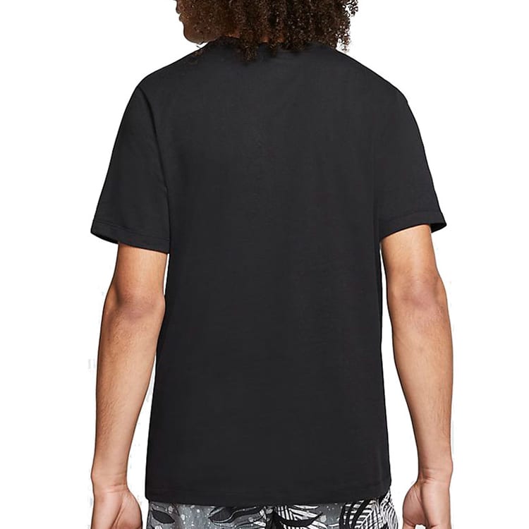 Jordan AS MJ POOLSIDE FLORAL CREW T Shirts Men's Black Crew Neck Moderate Straight Fit CQ2061-010
