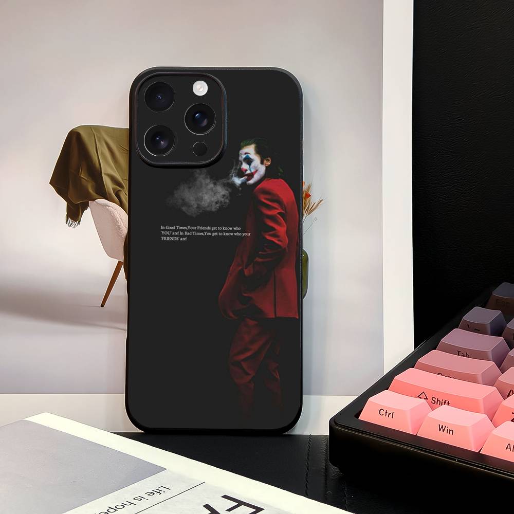 1PC Anime Joker Cool Phone Case For iPhone 16 15 14 13 12 17 PRO MAX PLUS Mini TPU Soft To Skin-friendly Case