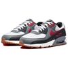 Nike Air Max 90 Team Red Gum Men Sneakers White Cool-Grey Black FB9658-100