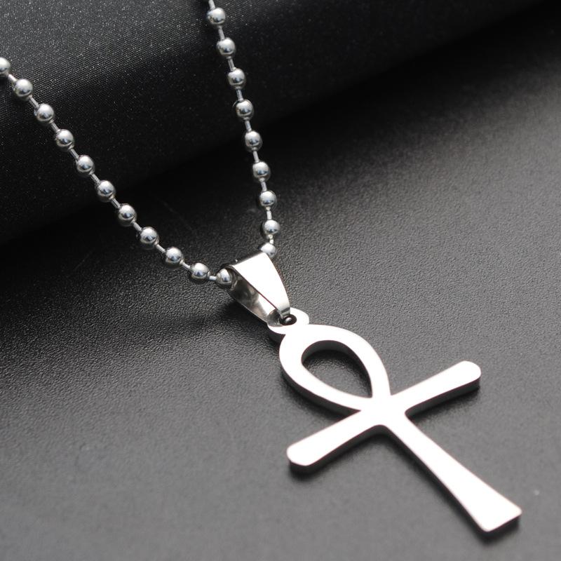 Accessories Men'S Necklace Titanium Steel Pendant Stainless Steel Long Necklace Girls Fashion Sweater Chain
