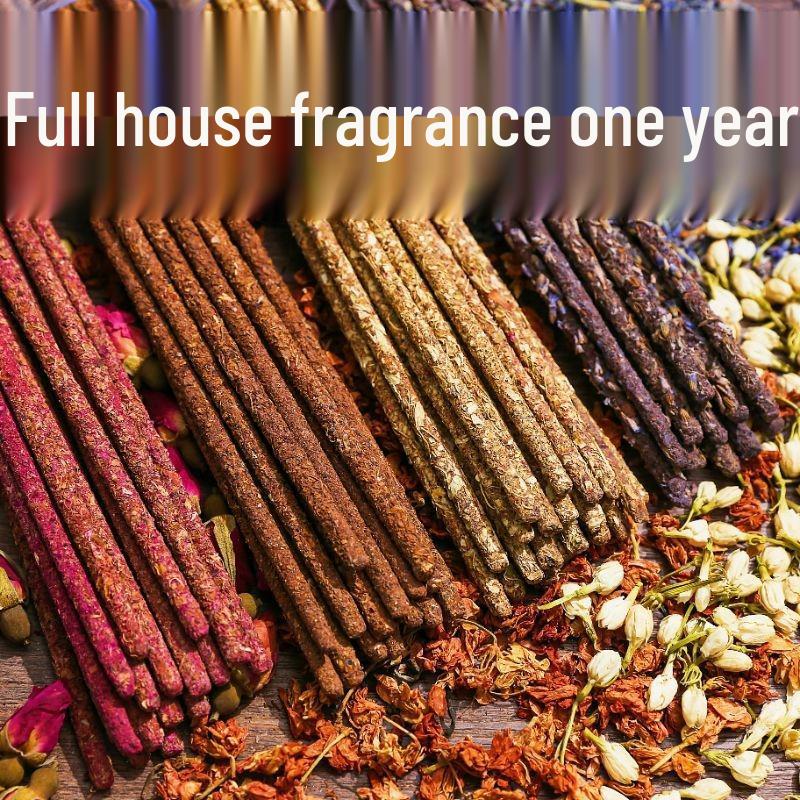 Hand-Rolled Rose, Jasmine & Osmanthus Incense Sticks - Natural, Handmade, and Scented for a Healthy Indoor Experience