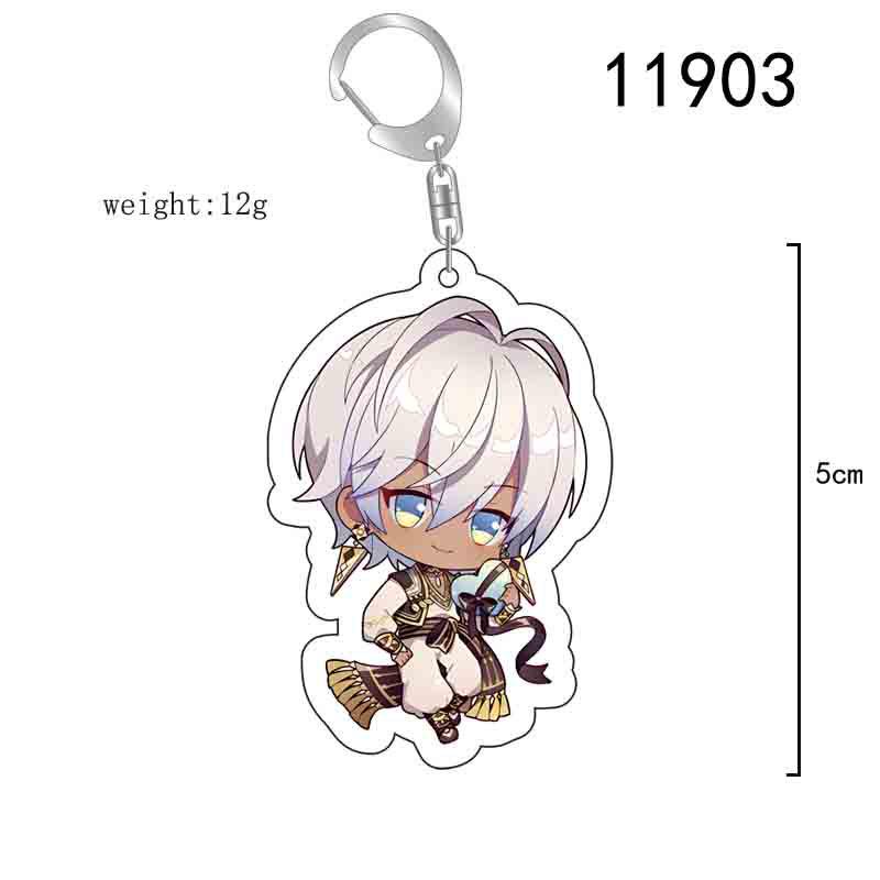 Rainbow Society Virtual Idol Anime Keychain & Acrylic Stand - New Member Series 5 cm