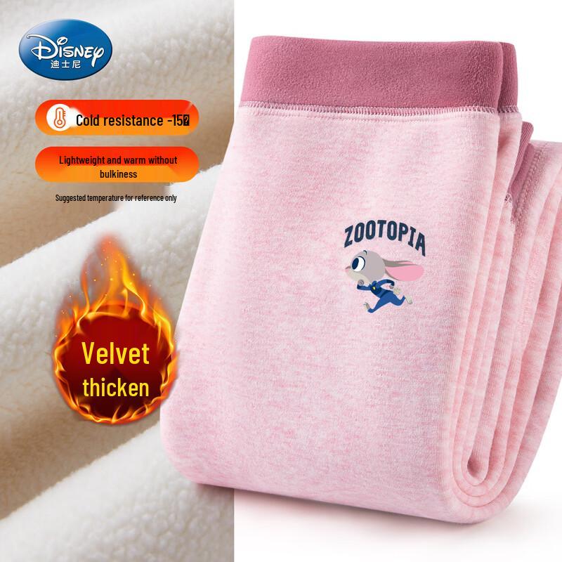 Disney Girls  Zootopia Winter Plush Thermal Pants 130