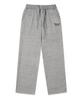 NTET [Fleece Lined] Brush Graffiti Logo Wide Pants [Gray]