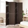 Room Divider Brown 195 X 180 Cm Poly Rattan