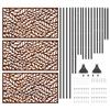 Privacy Screen Gray 100 X 50 X 180 Cm Weatherproof Steel