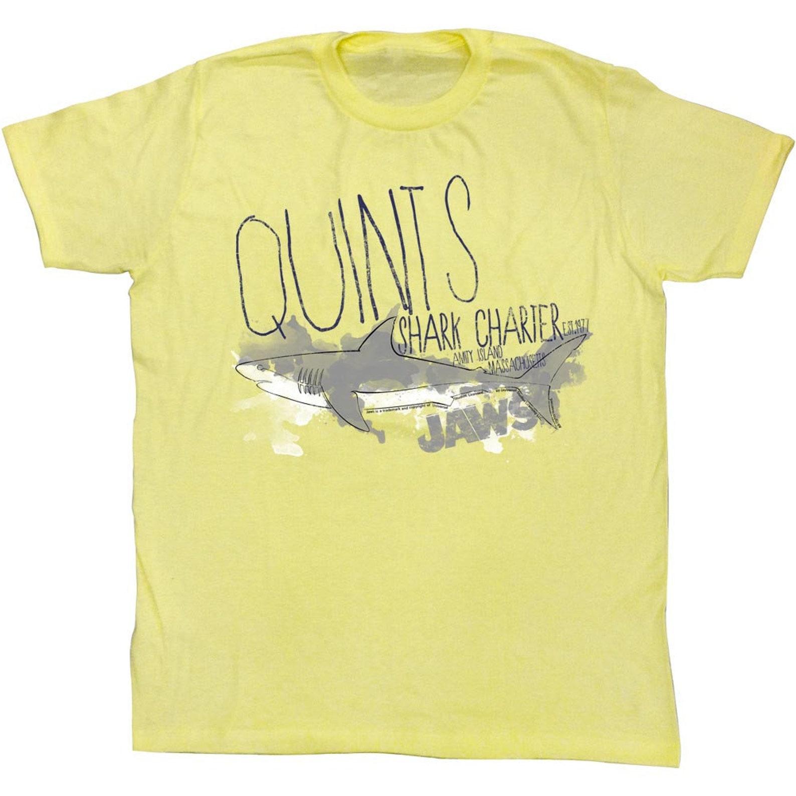 Jaws Charter Business Yellow Heather Adult T-Shirt S