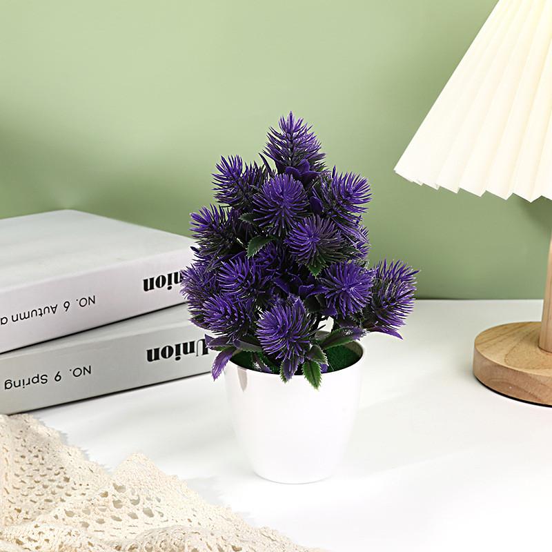 Simulated Tree Pinus With Twenty Fivepine Cones Artificial Green Plant Bonsai