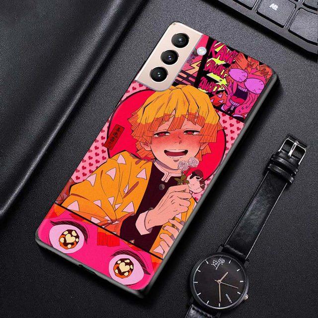 Shell For Samsung Galaxy S21 S20 S10 S9 S8 Plus Ultra 5g S10lite S10e S7edge S20 S21 Fe Cover Case Demon Slayer Kimetsu Anime