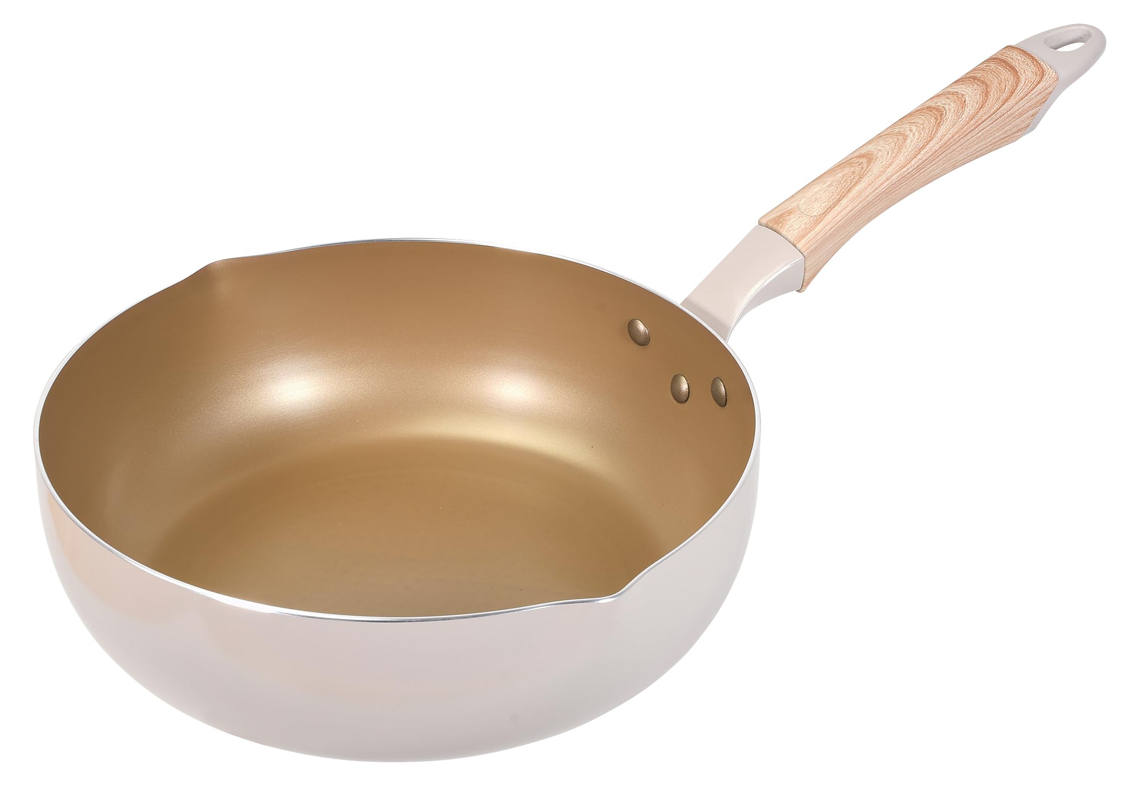 Pearl Metal Extra Deep Frying Pan 26cm IH Compatible Long Life Spin Coat HC-484