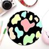 Cow Print Rubber Small Keyboard Mat Table Mat Students Cabinet Gamer Desktop Mousepad Cup Mats For PC Mouse Carpet