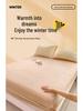 Autumn Winter Flannel Fitted Sheet: Non-slip Coral Fleece Bedspread & Mattress Cover