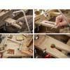 Wood Handle Jewelry Saw U Shaped Saw Frame V Slot Bench Pin Jewelry Tools Perfect Gift for Professional Metalworkers