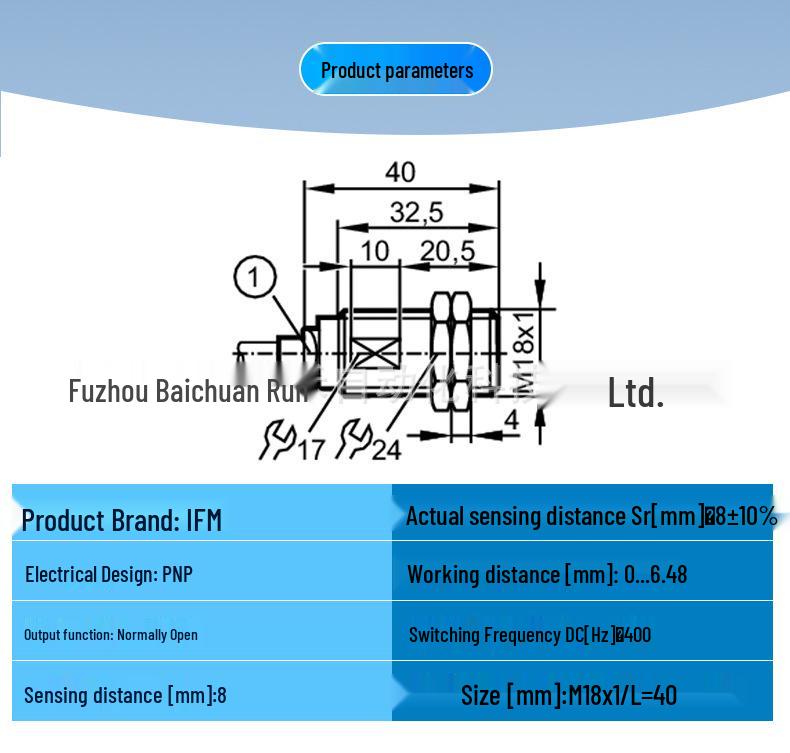 IGS702 IFM Inductive Proximity Sensor - New, Original, In Stock, 1-Year Warranty