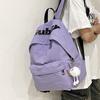 Junior High School Student Schoolbag, Female College Student Letter Backpack, Large-capacity and Versatile Backpack