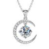 Sterling Silver Moissanite Necklace for Women High-end Design Pendant Niche Smart Clavicle Chain Female Fine Jewelry