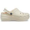 Crocs Classic Platform Lined Clog 'Bone' Women's (Unisex) Clogs 207938 2Y2
