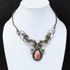 Rhodochrosite Necklace Copper Wire Wrapped Adjustable Necklace Gemstone Copper Jewelry Handmade Necklace Rhodochrosite Jewelry Gift For Mom