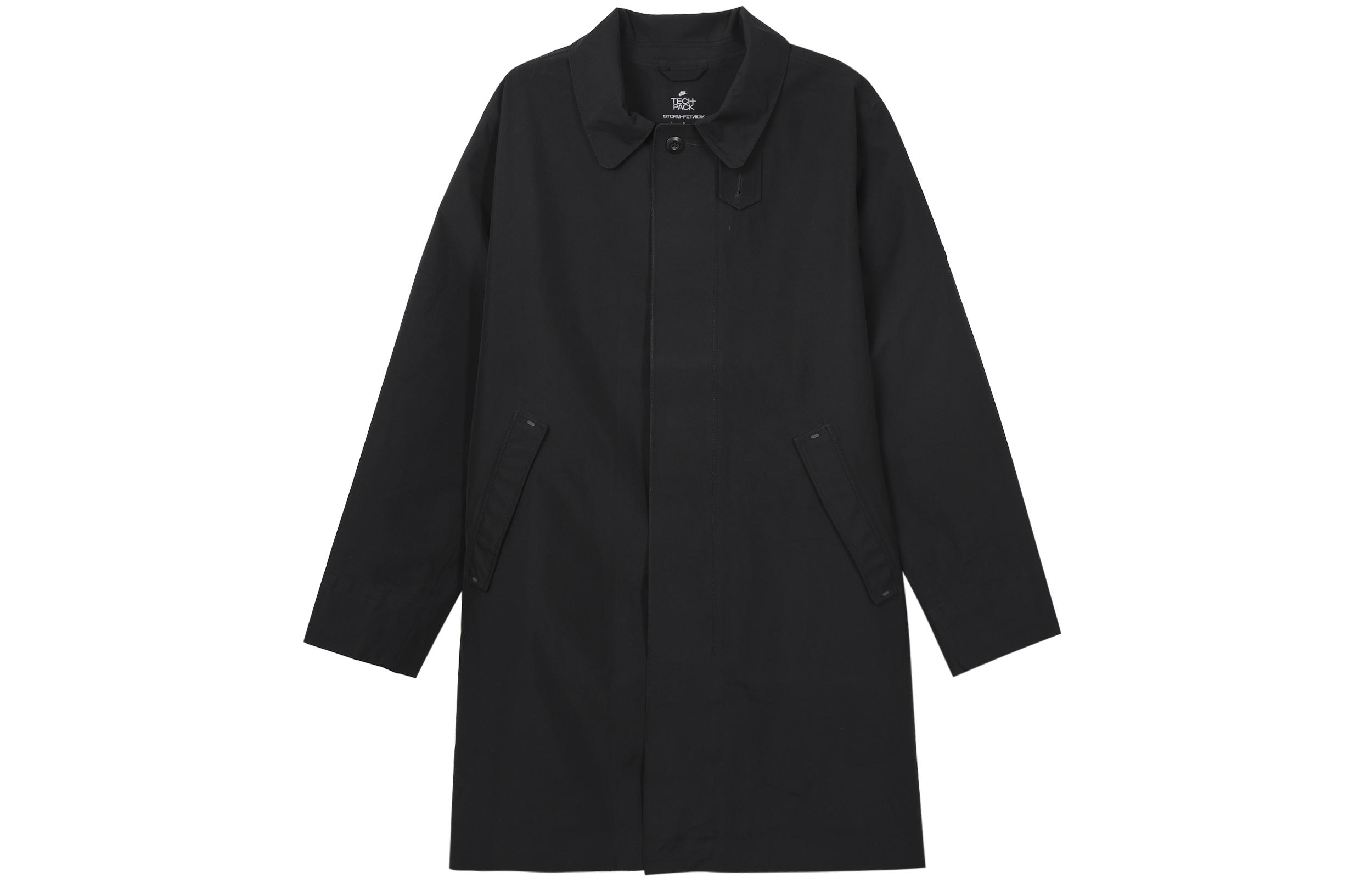 Nike Trench Coats Men s Black Stand Collar Moderate DV9971-010 XL