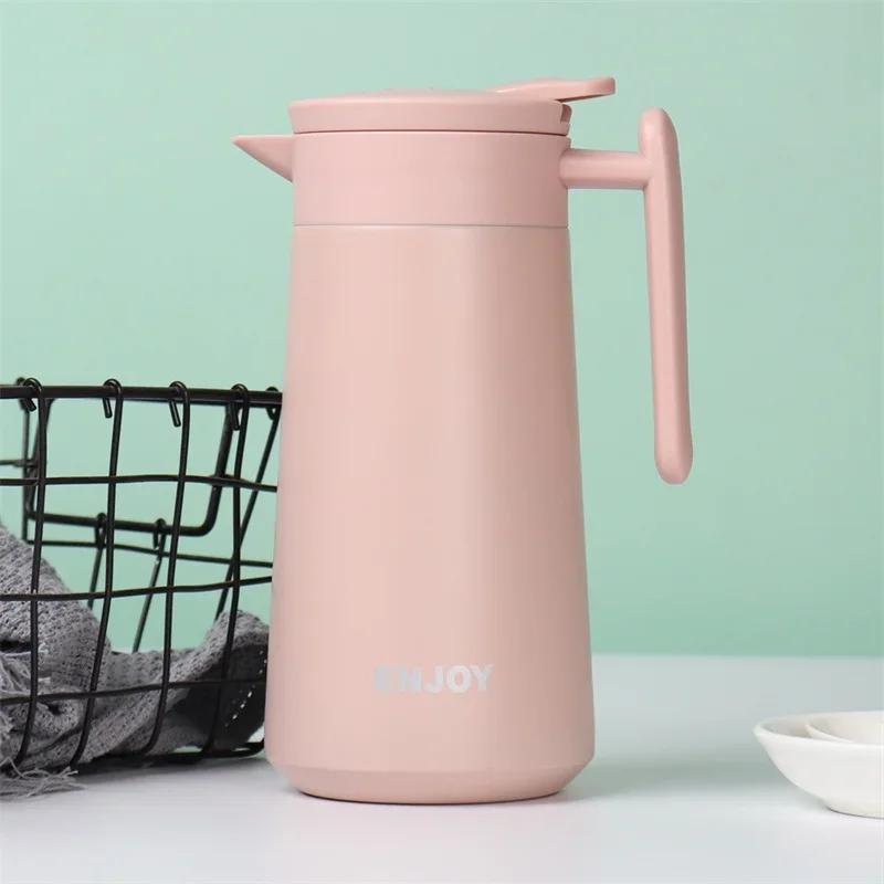 304 Stainless Steel Insulated Kettle Coffee Pot 800ml Dual Layer Vacuum Hot Kettle Coffee Pot Leakproof Insulation Moka Pot