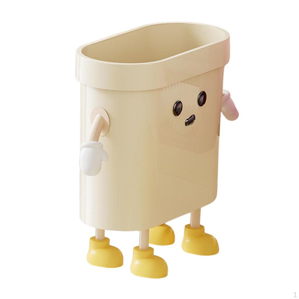 Compact Waste Container for under Desk Bedroom Study Living Room