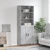 VidaXL Highboard Concrete Grey 69.5x34x180 Cm Engineered Wood 3189977