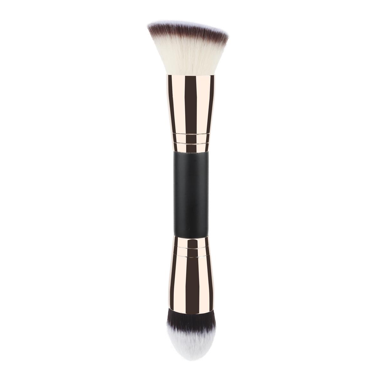 

Dual-Ended Foundation & Concealer Brush: Angled Contour for Powder & Portable Makeup
