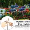 Yousheng Rock Drummer Windmill Handmade Metal Drummer Sculpture Garden Wind Spinner Percussionist Music Figurine for Patio Yard Lawn Decor