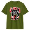 Monkey Gas Garage TShirt Unisex Awesome Pure Cotton Tee Shirt Round Neck Short Sleeve T Shirts Adult Tops
