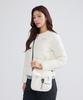 Discovery Expedition Lift Rope Strap Flap Crossbody Bag (Ivory)