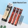 Feng Shang 009 European Standard Office Pen Refill, 0.5mm Bullet Tip, Black/Blue/Red for Students and Professionals.