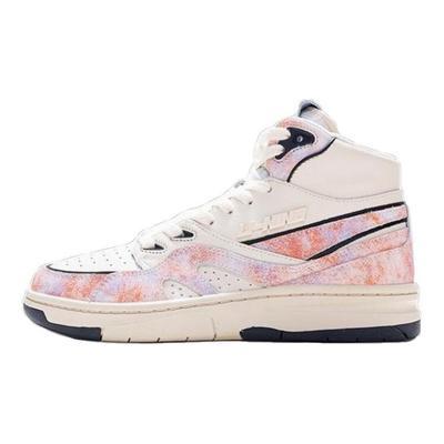 Li Ning 937 Deluxe Hi Leather Shock Absorption Non-Slip Wear-Resistant High-Top Basketball Shoes Men Sneakers Off-White AGBR079-2